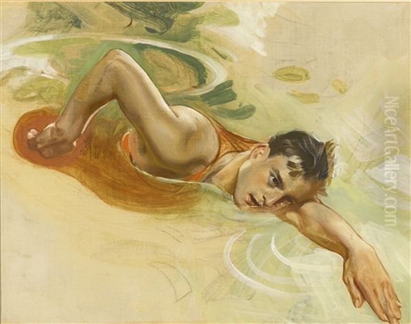 Study Of A Swimmer - view 1