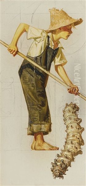 Boy And Caterpillar - view 1