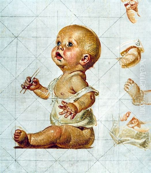 1927 New Year's Baby (blowing Bubbles) - view 1