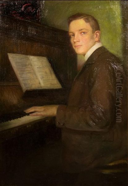Young Man At The Piano - view 1