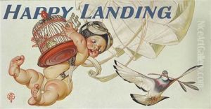 Happy Landing by Joseph Christian Leyendecker