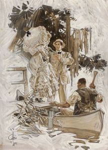 The Voice In The Rice, The Saturday Evening Post Story Illustration, June-july 1909