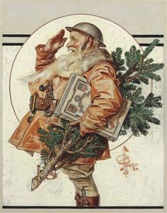 World War I Santa by Joseph Christian Leyendecker