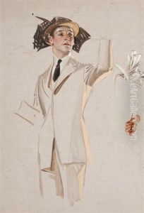 Study Of A Man Hailing A Taxi Study Of A Man Hailing A Taxi