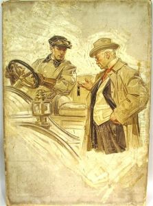 Preliminary Advertisment Study by Joseph Christian Leyendecker