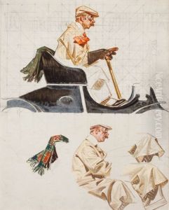 Amoco Advertisement (preliminary Study) by Joseph Christian Leyendecker