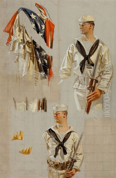 World War I Navy Poster (preliminary Study) - view 1