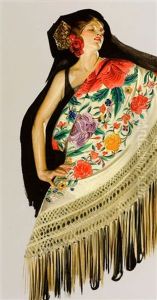 Spanish Shawl by Joseph Christian Leyendecker