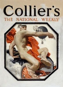The Speed God Mercury by Joseph Christian Leyendecker