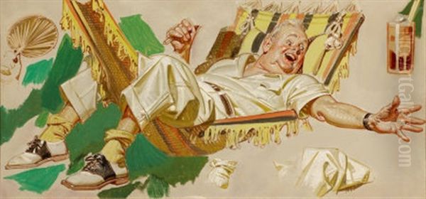 Man In Hammock (study) - view 1