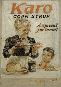 A Spread For Bread - Karo Corn Syrup by Joseph Christian Leyendecker