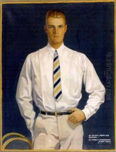 Advertisement: A Young Man With Tennis Racquet