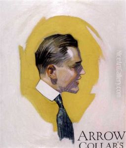 Advertisement: A Portrait Of A Man Wearing A Green Necktie