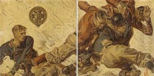 Football Scrimmage by Joseph Christian Leyendecker