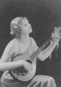 Woman Playing Mandolin