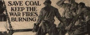 Save Coal: Keep The War Fires Burning by Joseph Christian Leyendecker