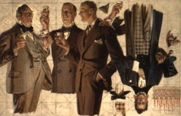 Four Standing Men - view 1