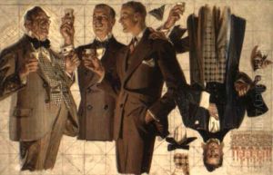 Four Standing Men by Joseph Christian Leyendecker