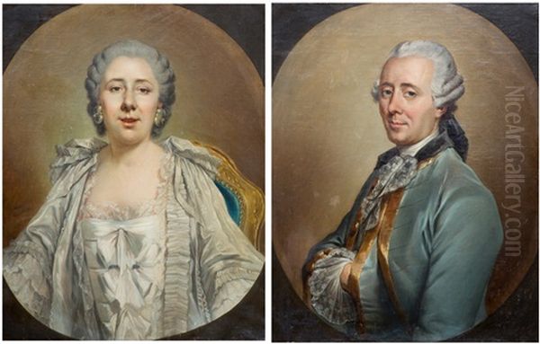 Portait Of A Lady,
Portrait Of A Gentleman (2 Works) - view 1