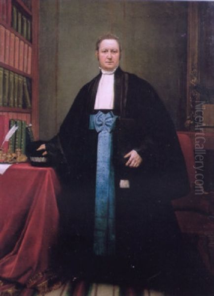 Portrait Of A Lawyer In His Library - view 1
