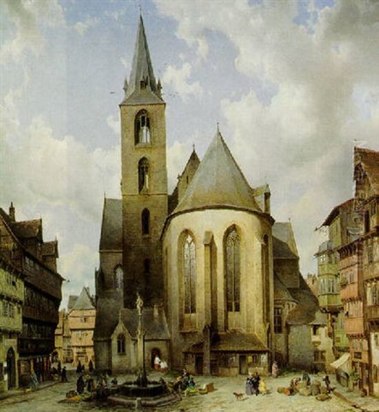 Markt Am Brunnen Vor Der Kirche - view 1