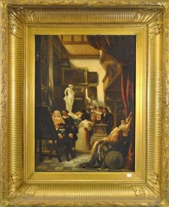 Chez L'antiquaire by Hendrik Jan Augustyn Leys