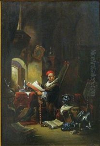 Interieur by Hendrik Jan Augustyn Leys