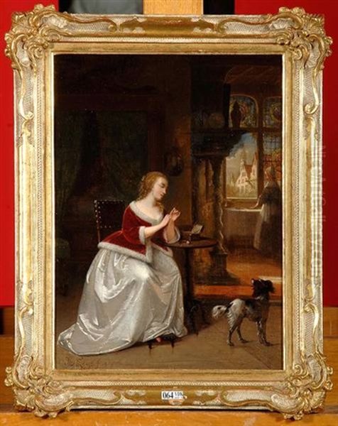 Jeune Fille A La Couture - view 1