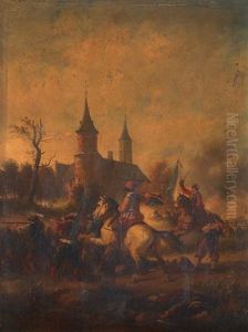 La Defaite D'alencon Pres Du Chateau Du Brull Devant Lierre - 1643