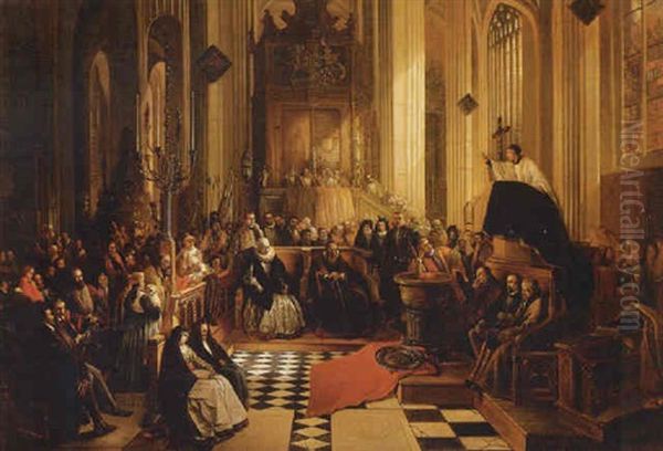 A Congregation In A Cathedral - view 1
