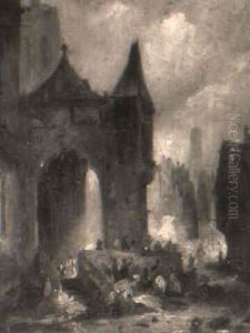 Am Stadttor by Hendrik Jan Augustyn Leys