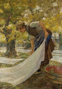 Beim Auslegen Der Tucher by Piet Leysing