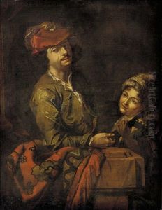 Umkreis "genre-szene - Das Angebot" Ruckseitig Klebezettel by Judith Leyster