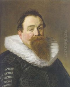 Portrait Of A Bearded Gentleman, Bust Length, Wearing A Coat And White Ruff by Judith Leyster