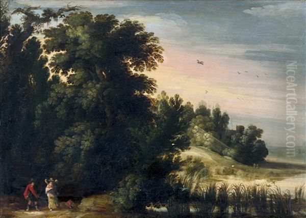 Waldige Landschaft Mit Tobias Und Dem Engel - view 1