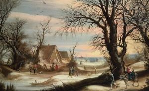 A Winter Landscape With The Flight Into Egypt