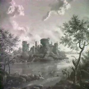 A Moated Castle In Ruins
