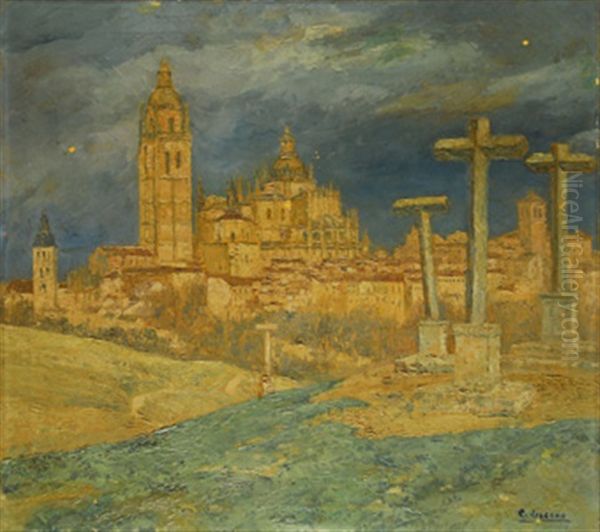 Vista Segovia Desda Calvario - view 1