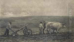 Le Labourage by Leon Augustin L'Hermitte