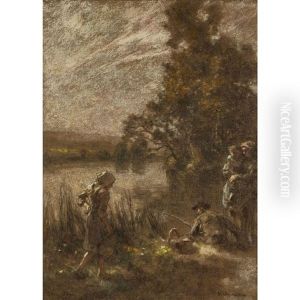 Peasant Family On A River Bank Peasant Family On A River Bank