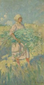 Schnitterin by Leon Augustin L'Hermitte