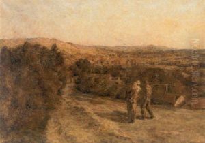 Retour Des Champs by Leon Augustin L'Hermitte