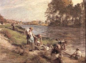 Lavandieres Au Bord De La Marne