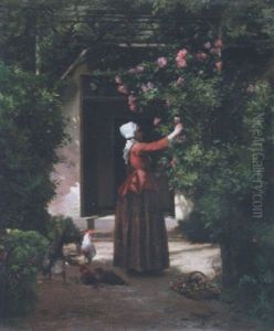 La Cueuillette Des Fleurs by Charles-Marie Lhuillier