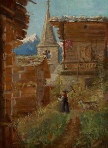 Coin De Village A Vissoye (valais)(le Matin)