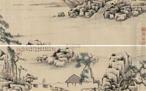 Fishing In Autumn River by Li Jian