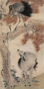 Deer And Crane