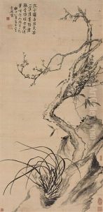 Orchid And Plum by  Li Shan
