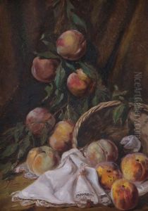 Natura Morta Di Pesche by Cesare Libano