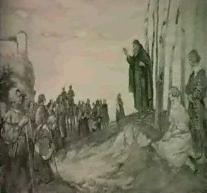 Der Heilige Antonius Segnet Die Bauern